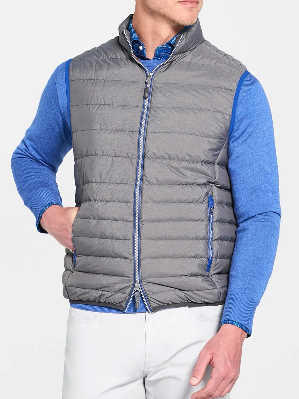 Peter Millar Crown Elite Light Vest — Smoke